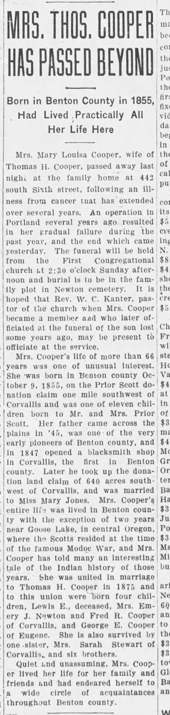 obit Mary Scott